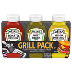Tomato Ketchup, Sweet Relish & 100% Natural Yellow Mustard Assortment - US 2784